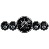 Autometer Prestige Series Black Diamond 3-3/8in Electric Speedometer 2-1/16in Electric Oil Pressure thumbnail 5