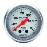Autometer Ultra-Lite 2-1/16in 0-150 PSI Mechanical Air Pressure Gauge thumbnail 3
