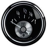 Autometer Prestige Series Black 52mm 0-90OHM Short Sweep Electronic Fuel Level Gauge thumbnail 3