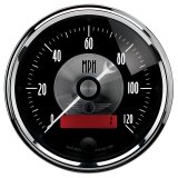 Autometer Prestige Series Black 3-3/8in 120mph Electric Programmable Speedometer w/LCD Odometer thumbnail 3