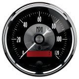 Autometer Prestige Series Black 3-3/8in 120mph Electric Programmable Speedometer w/LCD Odometer thumbnail 4