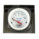 Autometer Marine White Gauge 2-1/16in Electric Fuel Level Gauge thumbnail 1