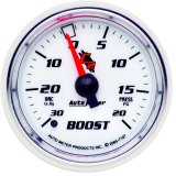 Autometer C2 52mm 30 in hg/20 PSI Mechanical Boost Vacuum Gauge thumbnail 3