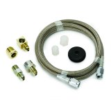 Autometer Braided Stainless Steel Line #3 Dia. 4ft Length -3AN and 1/8in NPTF Fittings thumbnail 3