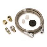 Autometer Braided Stainless Steel Line #3 Dia. 4ft Length -3AN and 1/8in NPTF Fittings thumbnail 4