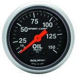 Autometer Sport Comp 52mm Mechanical 0-150 PSI Oil Pressure Gauge thumbnail 3