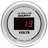 Autometer Ultra-Lite 2-1/16in 8-18 Volts Digital Voltmeter thumbnail 2