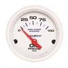 Autometer Ultra-Lite 2-1/16in Electric 100 PSI Oil Pressure Gauge Marine White thumbnail 6