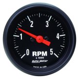 Autometer Black 2-5/8 inch 8000 rpm Tachometer Mini Tach Gauge thumbnail 5