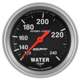 Autometer Sport-Comp 2-5/8in 120-240 F Mechanical Water Temp Gauge 12ft Tubing thumbnail 2