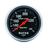 Autometer Sport-Comp 2-5/8in 120-240 F Mechanical Water Temp Gauge 12ft Tubing thumbnail 4
