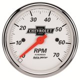 Autometer Arctic White GM 3-1/8in 7000RPM 4, 6, 8 Cyl Electrical Tachometer Gauge thumbnail 5