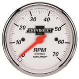 Autometer Arctic White GM 3-1/8in 7000RPM 4, 6, 8 Cyl Electrical Tachometer Gauge thumbnail 6