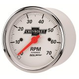 Autometer Arctic White GM 3-1/8in 7000RPM 4, 6, 8 Cyl Electrical Tachometer Gauge thumbnail 7