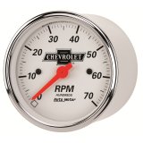 Autometer Arctic White GM 3-1/8in 7000RPM 4, 6, 8 Cyl Electrical Tachometer Gauge thumbnail 9