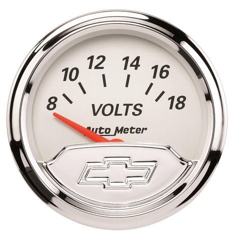 Autometer Arctic White GM 5 Pc Kit Box w/ Elec Speedo, Elec Oil Press, Water Temp, Volt, Fuel Level thumbnail 4