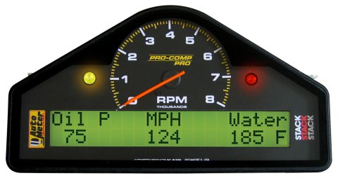 Autometer Pro-Comp Street Dash RPM/Speed/Oil Press & Temp/WaterTemp/Fuel Level/Battery Voltage Gauge