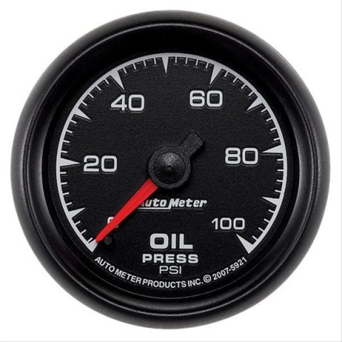 Autometer ES 52mm 0-100 PSI Mechanical Oil Pressure Gauge