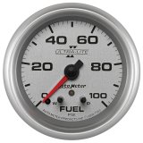 Autometer Ultra-Lite II 2 5/8in 0-100 PSI Full Sweep Electronic Fuel Pressure Gauge thumbnail 2
