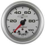 Autometer Ultra-Lite II 2 5/8in 0-100 PSI Full Sweep Electronic Fuel Pressure Gauge thumbnail 4