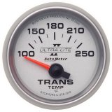Autometer Ultra-Lite II 52mm 100-250 Deg F Short Sweep Electric Transmission Temperature Gauge thumbnail 2