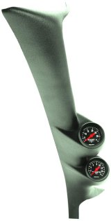 Autometer 99-03 Ford Powerstroke/SD Black Dual A-Pillar Gauge Kit thumbnail 5