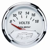 Autometer Chevy Vintage 2in 8-18 Volts Short Sweep Electronic Voltmeter Gauge thumbnail 1