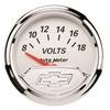 Autometer Chevy Vintage 2in 8-18 Volts Short Sweep Electronic Voltmeter Gauge thumbnail 9