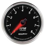 Autometer Designer Black II 3 3/8in 8000 RPM In-Dash Tachometer thumbnail 1
