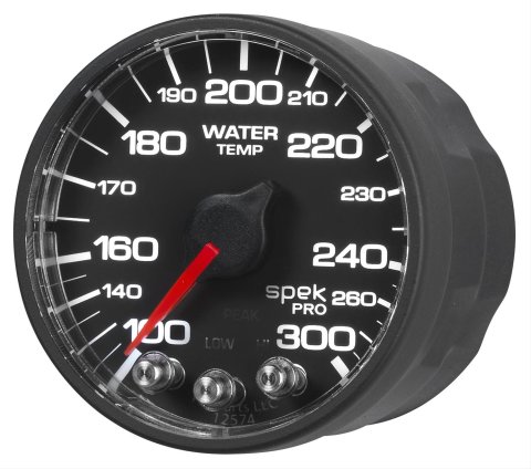 Autometer Spek-Pro 52.4mm 100-300 Deg F Digital Stepper Motor Water Temp Gauge thumbnail 1