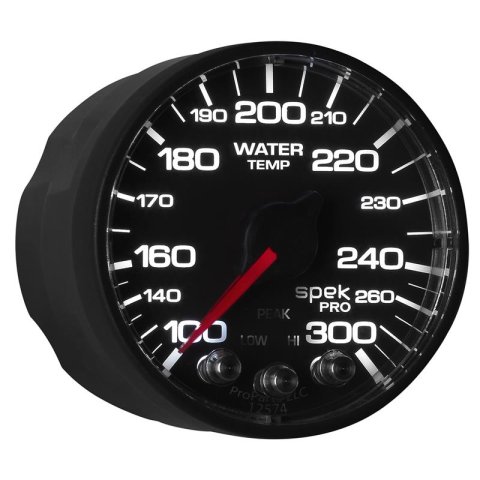 Autometer Spek-Pro 52.4mm 100-300 Deg F Digital Stepper Motor Water Temp Gauge thumbnail 3
