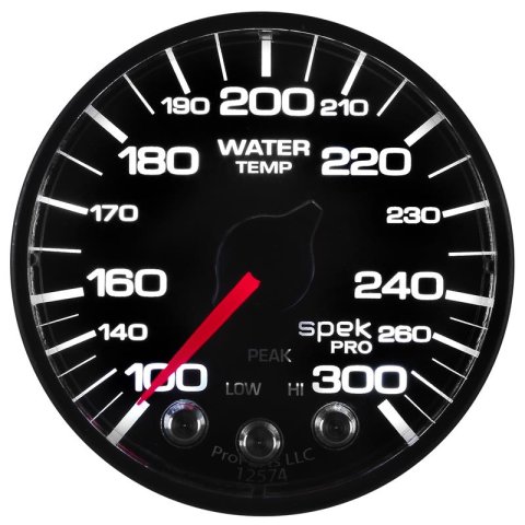 Autometer Spek-Pro 52.4mm 100-300 Deg F Digital Stepper Motor Water Temp Gauge thumbnail 4