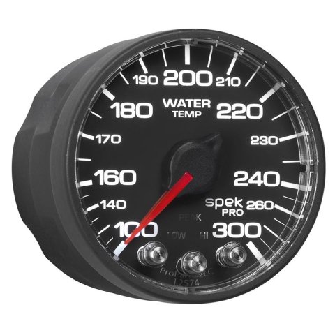 Autometer Spek-Pro 52.4mm 100-300 Deg F Digital Stepper Motor Water Temp Gauge thumbnail 5