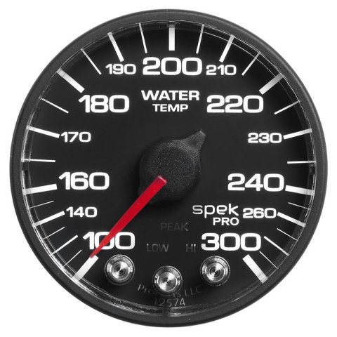 Autometer Spek-Pro 52.4mm 100-300 Deg F Digital Stepper Motor Water Temp Gauge thumbnail 7