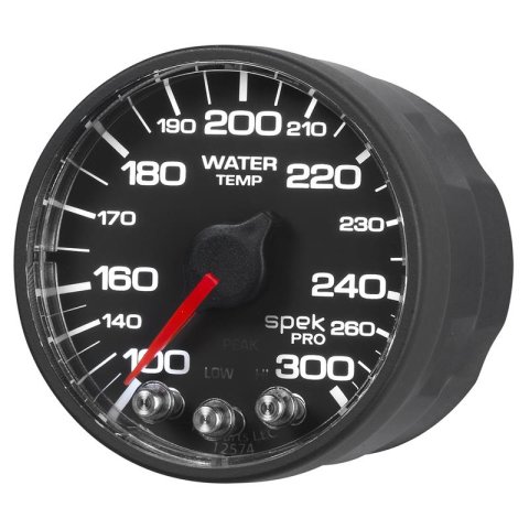 Autometer Spek-Pro 52.4mm 100-300 Deg F Digital Stepper Motor Water Temp Gauge thumbnail 8