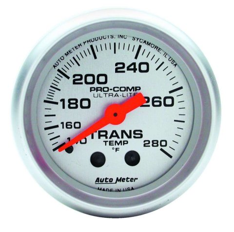 Autometer Ultra-Lite 52mm 140-280 Deg F Mechanical Transmission Temp Gauge thumbnail 8