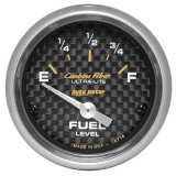 Autometer Carbon Fiber 52mm 0E-90F Short Sweep Electronic Fuel Level Gauge thumbnail 1