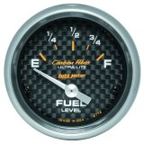 Autometer Carbon Fiber 52mm 0E-90F Short Sweep Electronic Fuel Level Gauge thumbnail 2