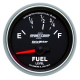 Autometer Sport-Comp II 52mm 73-10 ohms Short Sweep Electronic Fuel Level Gauge thumbnail 4