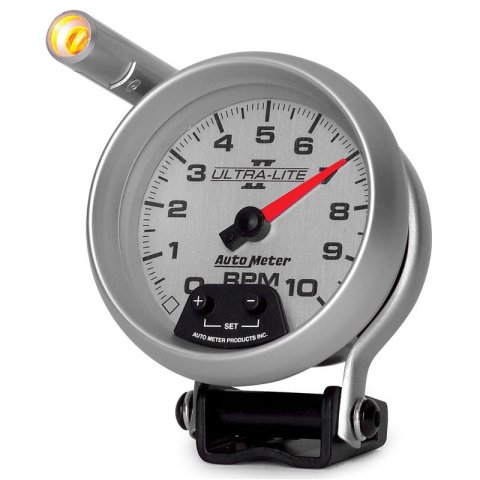 Autometer Ultra-Lite II 3-3/4in 10000 RPM Pedestal Mount Mini-Monster Tachometer thumbnail 6