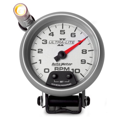 Autometer Ultra-Lite II 3-3/4in 10000 RPM Pedestal Mount Mini-Monster Tachometer thumbnail 7
