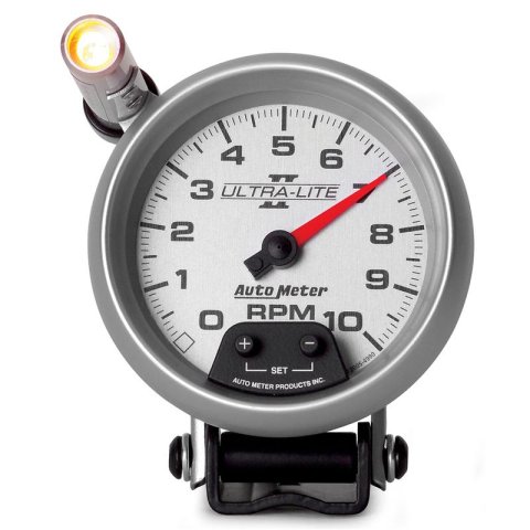 Autometer Ultra-Lite II 3-3/4in 10000 RPM Pedestal Mount Mini-Monster Tachometer thumbnail 8