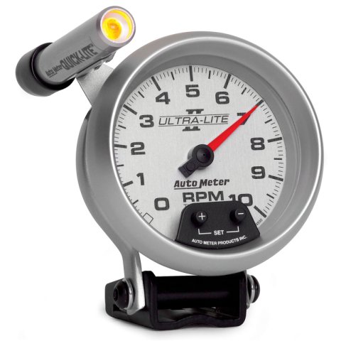 Autometer Ultra-Lite II 3-3/4in 10000 RPM Pedestal Mount Mini-Monster Tachometer thumbnail 9