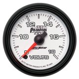 Autometer Phantom II 52.4mm Full Sweep Electronic 8-18 Volts Voltmeter Gauge thumbnail 2