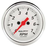Autometer Arctic White 2-1/16in 7k RPM In-Dash Tachometer thumbnail 1