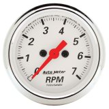 Autometer Arctic White 2-1/16in 7k RPM In-Dash Tachometer thumbnail 3