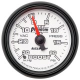 Autometer Phantom II 52.4mm Mechanical Vacuum / Boost Gauge 30 In. HG/20 PSI thumbnail 4