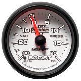 Autometer Phantom II 52.4mm Mechanical Vacuum / Boost Gauge 30 In. HG/20 PSI thumbnail 6