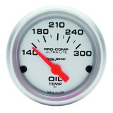 Autometer Ultra-Lite 52mm 140-300 Deg F Electronic Oil Temperature Gauge thumbnail 2