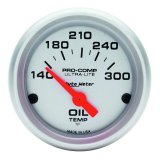 Autometer Ultra-Lite 52mm 140-300 Deg F Electronic Oil Temperature Gauge thumbnail 8
